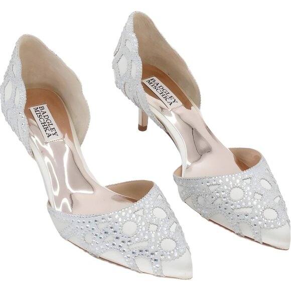 Badgley Mischka Women's Ginny Dress Pump Ivory US 7.5 M - Picture 5 of 6
